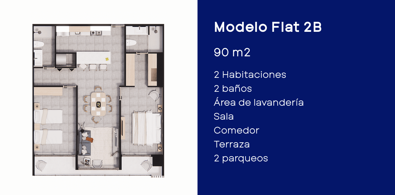 Modelo Flat 2B