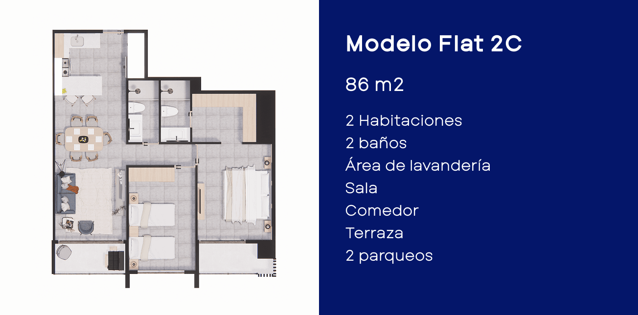 Modelo Flat 2C